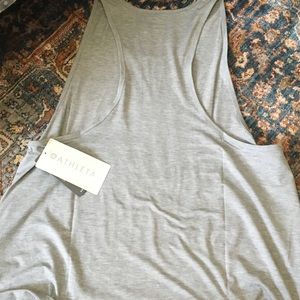 BNWT Athleta Essence Low Tank Heather Gray